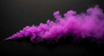 Vibrant purple haze drifting over a black background for a dramatic touch