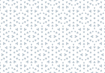 Abstract geometric pattern. A seamless vector background. White and gray ornament. Graphic modern pattern. Simple lattice graphic design
