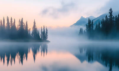 Obraz premium Stunning Nature Landscapes: Mountains, Forests, Oceans, and Serene Vistas.