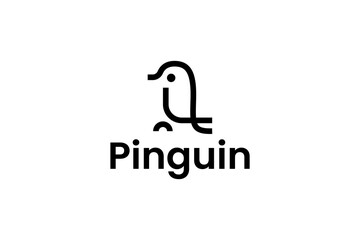 Pinguin vector illustration. Creative animal logo inspiration. can be used as symbols, brand identity, icons, or others.