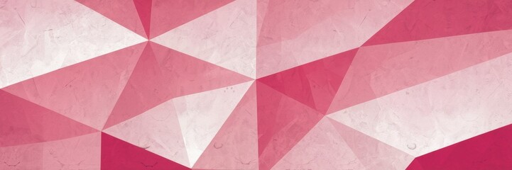 Abstract Geometric Shapes in Shades of Pink and White