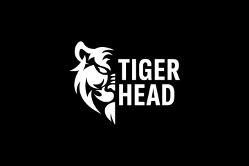 tiger logo vector icon illustration