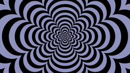 Abstract Spiral Pattern in Purple and Black Background