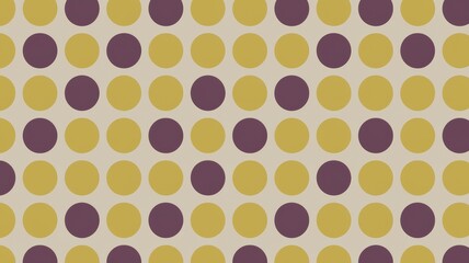 Colorful Dot Pattern with Yellow and Purple Circles