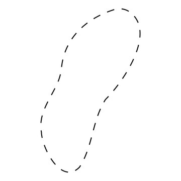 recommend clip art: dashed blob. Collection of freeform, irregular organic blob shape with dashed line vector illustration. Amoeba, irregular blob, dashed line shape vector illustration set