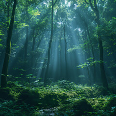 Obraz premium forest in the morning