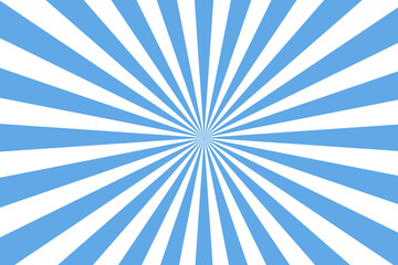 blue sunburst ray pattern background. blue sunburst gradient wide vector background