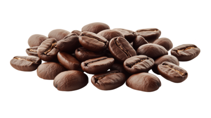 A rich assortment of freshly roasted coffee beans captured in natural light