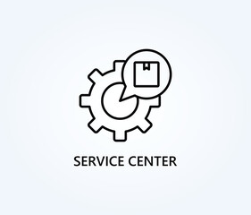  Service Center Vector, Icon Or Logo Sign Symbol Illustration 