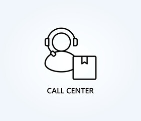  Call Center Vector, Icon Or Logo Sign Symbol Illustration 