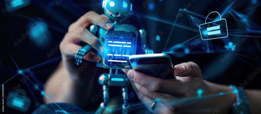Poster cybersecurity and mobile security with ai