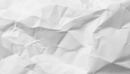 Obraz premium Crumpled white paper background. Creative abstract texture for your design.