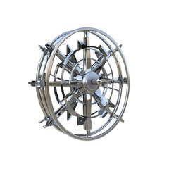 Obraz premium Chrome Cogwheel Abstract Background