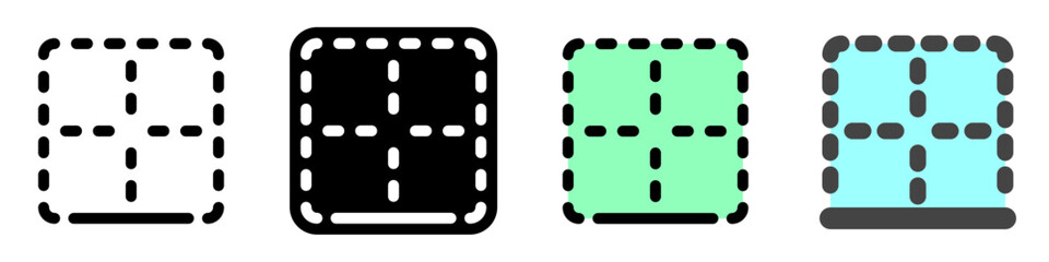 Editable bottom border vector icon. Part of a big icon set family. Perfect for web and app interfaces, presentations, infographics, etc