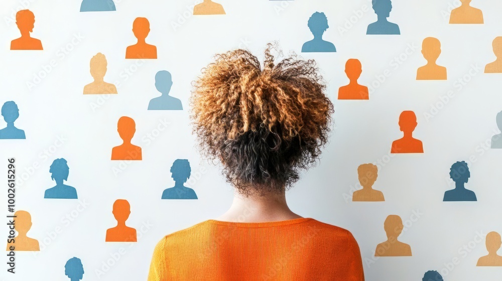 Poster diverse virtual community of professionals connecting and collaborating online in a digital workspac