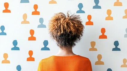 Diverse virtual community of professionals connecting and collaborating online in a digital workspace