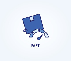  Fast vector, icon or logo sign symbol illustration 