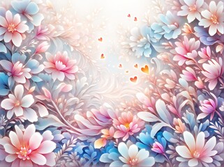 background with flowers
