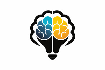 Brain logo template vector icon illustration design