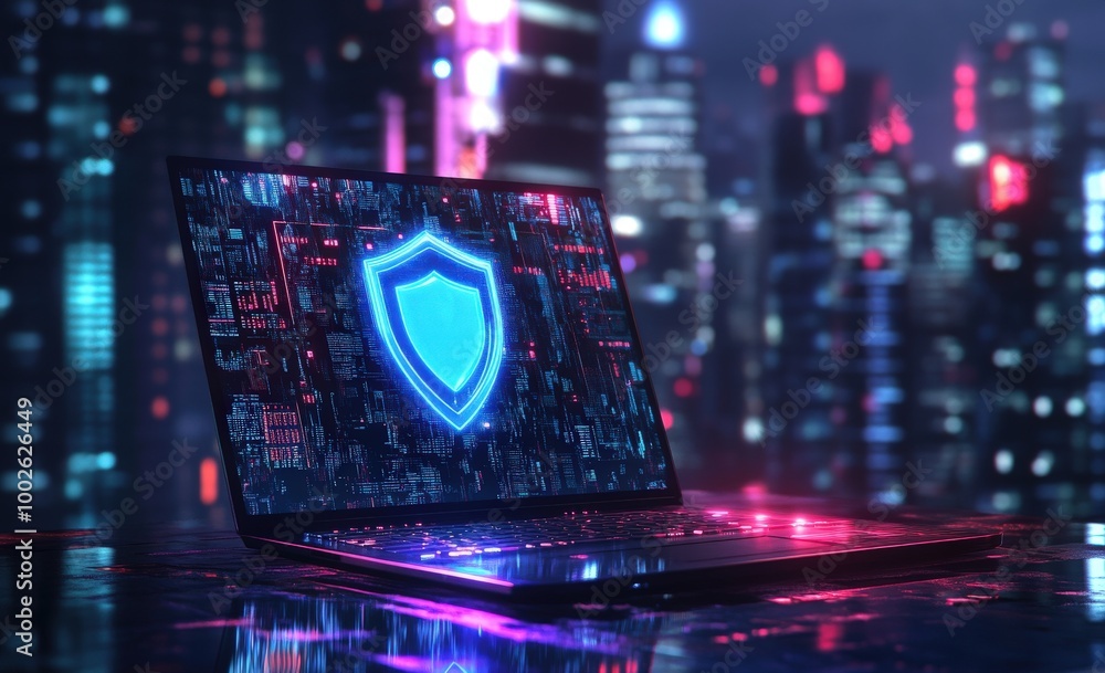 Poster cybersecurity: protecting your data in the digital age
