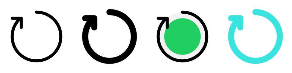 Editable vector refresh arrow icon. Part of a big icon set family. Perfect for web and app interfaces, presentations, infographics, etc