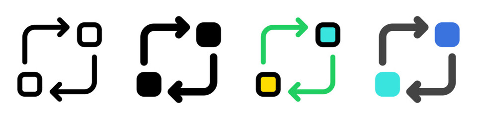 Editable vector data transfer synchronization icon. Part of a big icon set family. Perfect for web and app interfaces, presentations, infographics, etc