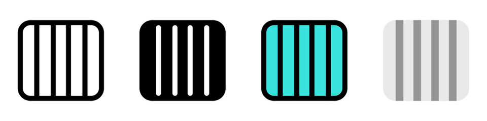 Editable vector column view icon. Part of a big icon set family. Perfect for web and app interfaces, presentations, infographics, etc