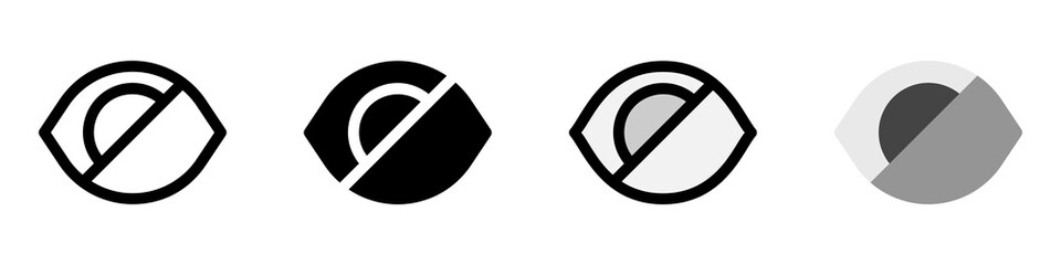 Editable visual impairment vector icon. Part of a big icon set family. Perfect for web and app interfaces, presentations, infographics, etc