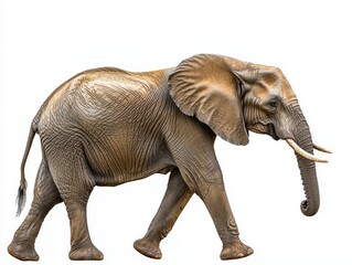 Obraz premium Elephant Walking Calmly in Full Body Shot