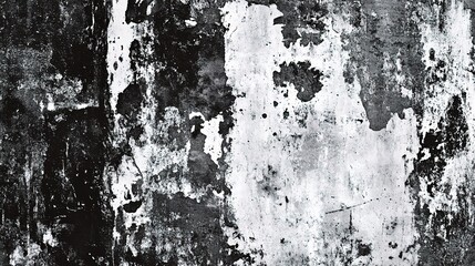 Grunge Texture with Black and White Patterns