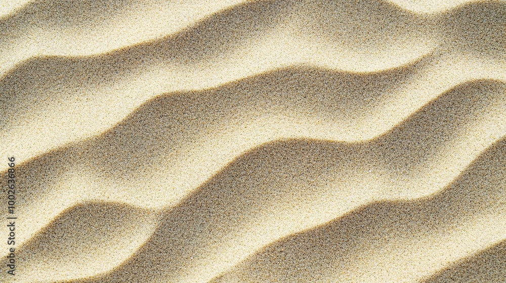 Poster textured sands with gentle waves and ripples