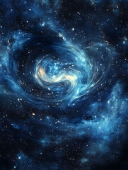 graphics of space, planets, and astronauts on a white background.