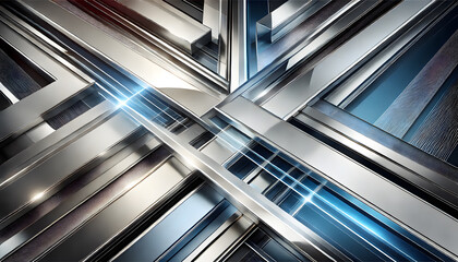 Obraz premium 未来的でメタリックな抽象背景デザイン