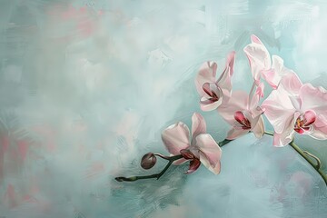 Radiant Oil Painted Floral Illustration