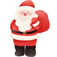 santa claus with gifts