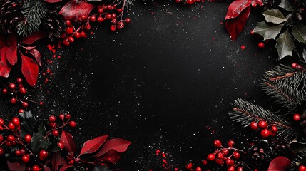 Merry Christmas and New Year. Festive composition. Beautiful light Christmas design. Fir branches, shiny golden balls, confetti and baubles. Christmas background.