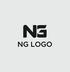 Letter NG monogram logo template vector
