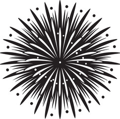 Obraz premium Vector image depicting a display of colorful fireworks lighting up the night sky, emphasizing celebration and joy