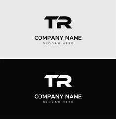 TR Alphabet letters Initials Monogram logo
