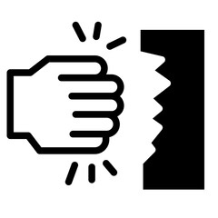 Punching Wall Icon