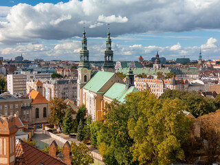 Saint Peter and Paul Archicathedral Basilica on Ostrow Tumski island in Poznan, Poland.