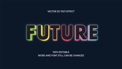FUTURE 3D NEON TEXT EFFECT