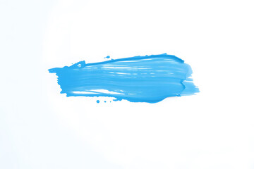 Abstract blue brush strokes on white background, creating a bold and dynamic visual effect.