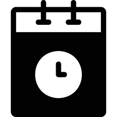 Simple vector icon time management