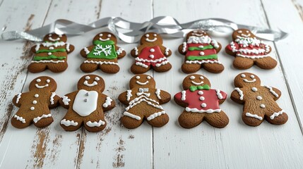 Delightful Gingerbread Cookies: Festively Decorated Holiday Treats for Your Festive Celebrations