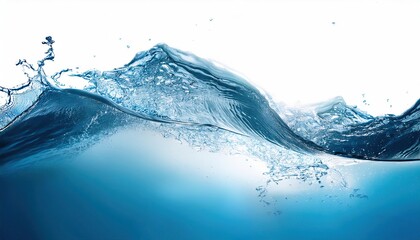 Abstract Water Wave Splashing