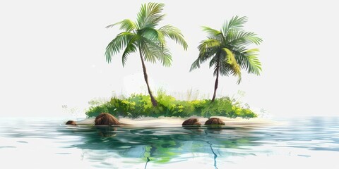 Fototapeta premium Tropical Island Paradise