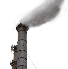 smoking Smokestack isolated
