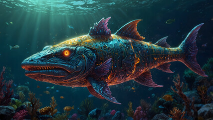 Fototapeta premium Mechanical Aquatic Predator