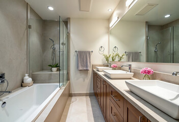 modern bathroom interior